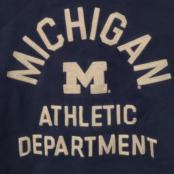 Nike Dark Blue  Michigan Wolverines Quarter-Zip Pullover - Picture 6 of 7